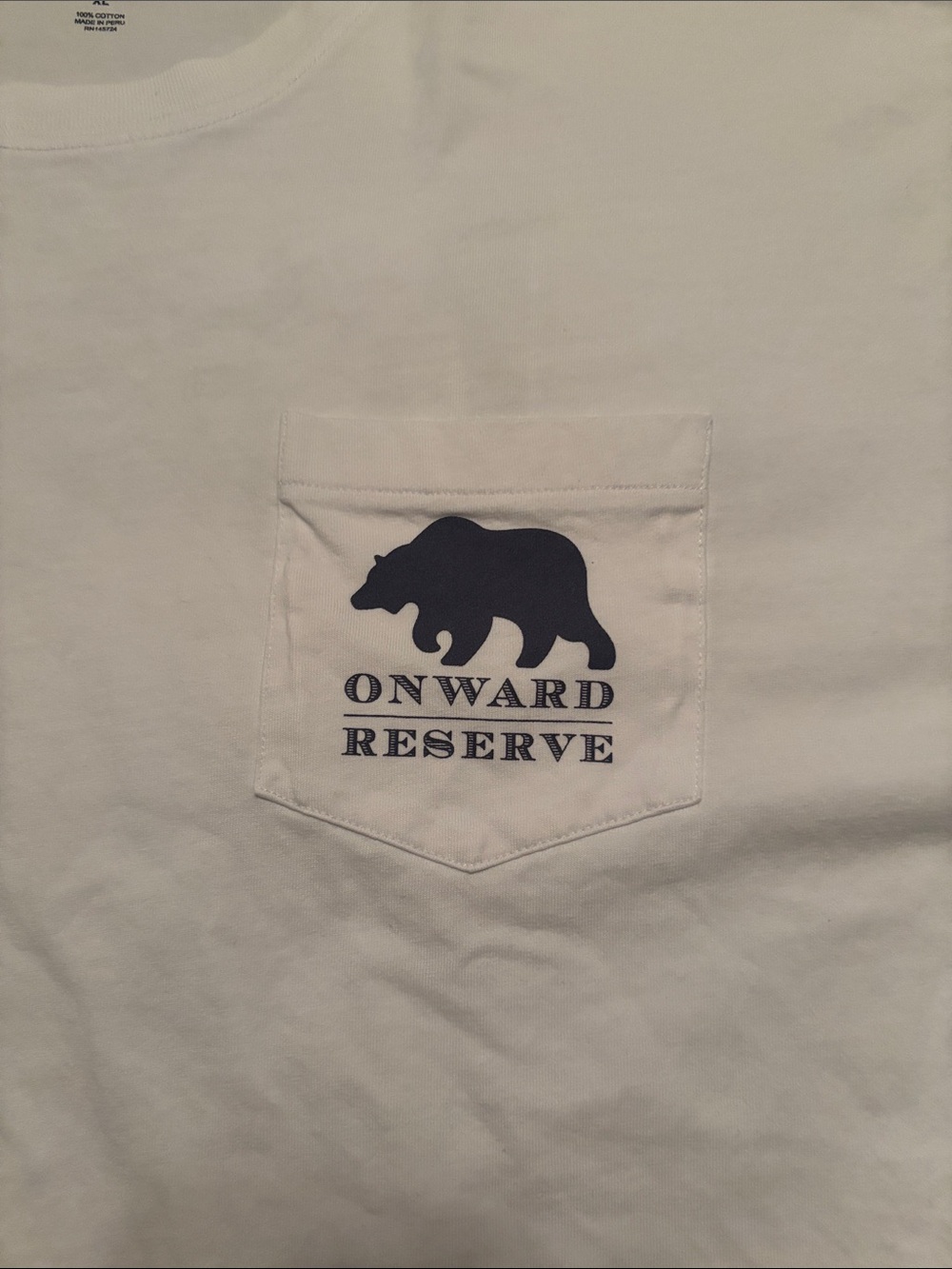 Onward Reserve Men’s White Pocket T‑Shirt